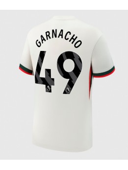 Billige Chelsea Alejandro Garnacho #49 Bortedrakt 2025-26 Kortermet